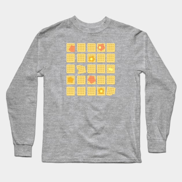 Waffles waffles waffles! Long Sleeve T-Shirt by Anna.Moore.Art